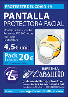 Pantalla protectora facial de pvc ajustable